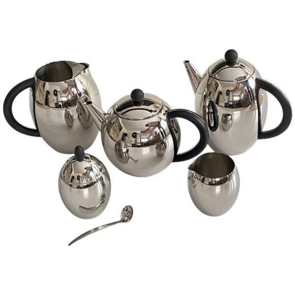Other - Retro Stainless Steel Coffee Tea Water Cream Sugar Set